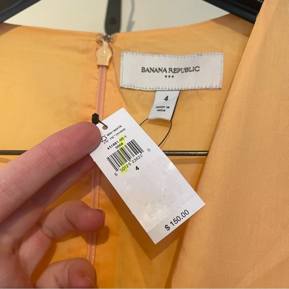 Banana Republic Orange Maxi Dress - Picture 7 of 10